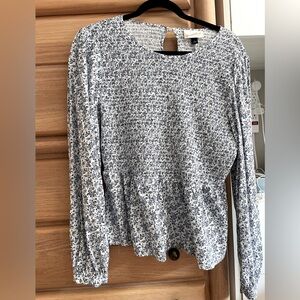 Universal Thread peplum long sleeve top